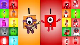 Uncannyblocks Band Remastered (1- 10) vs  Numberblocks Band Unaryblocks