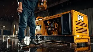 cat generator oil change