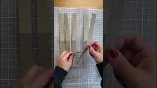 DIY WOVEN PAPER SPLIT CARD Design Idea #5