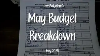 May Income Breakdown 2025 #monthlybudgetplanning #lowincome #singlemombudget