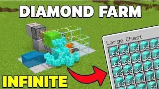 Infinite Diamond Farm in Minecraft Bedrock 1.21!(glitch)
