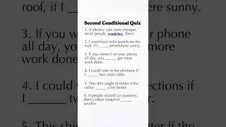 Объяснение второго условного предложения | Тест по Would + Past Simple | Краткие уроки английской...