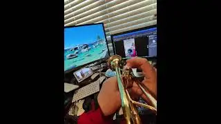 Jamming with my Doppelganger! #Gospel #Jazz #Trumpet #Music #Meta_Rayban #dance #magic #moana