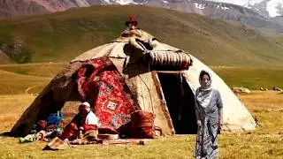 Magical and real nomadic life in heart of mountain/Baking cookies,milking and local food/قصة بدوية