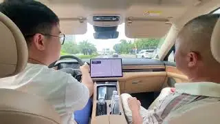 BYD Song Plus owners test drive the M5 high-end intelligent driving version。问界M5辅助自驾测试