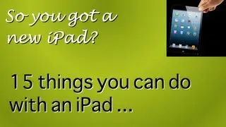 15 things you can do with an iPad