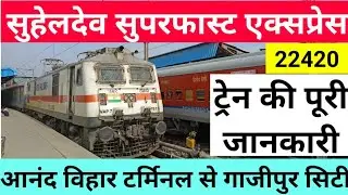 Suhaildev Superfast Express🔥 22420 l Suhaildev Express train information