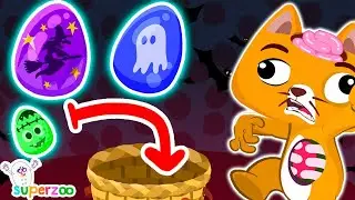 🎃 Halloween Egg Roulette Surprise! Evil Kit, Superhero Costumes & Dinosaur Eggs | Superzoo