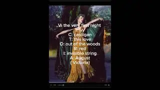 ⁠ Your name your Taylor swift songs part eight!!!@VictoriaRessler-l6q @TaylorNation @TaylorSwift