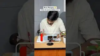 Low battery 🪫 Rich 🤑 vs Middle Class Peoples 😂 #rich #funny #middleclass #fyp #memes #shorts
