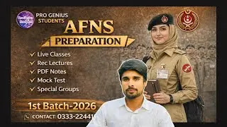 Join Pakistan Army Through AFNS 2026 | AFNS Test Preparation
