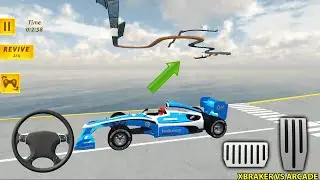 Impossible Blue Formula Ramp Car Stunts: Levels 15 to 20 Completed - Android Gameplay Walkthrough