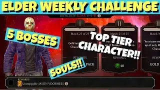 Top Gold Character?? Weekly Elder Challenge. All Elder Bosses. Mortal Kombat Mobile Gameplay.