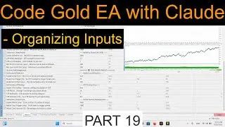 How to code trading robot with AI  &ndash; Clean Menu Setup with Claude/ Part 19/