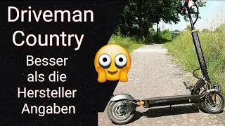 Driveman Country-(Maximal Reichweite) Ein E-Scooter der die Herstellerangaben &uuml;bertrifft