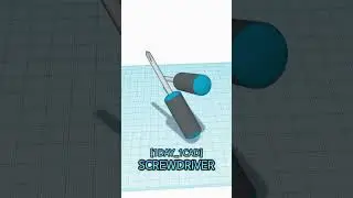 [1DAY_1CAD] SCREWDRIVER #shorts #tinkercad #project