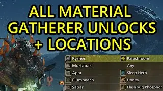 Monster Hunter Wilds How to Unlock All Material Gatherers. All Material Gatherer Locations MHW