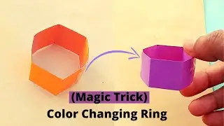 Color Changing Ring origami |A paper ring that can change color |Craftboat