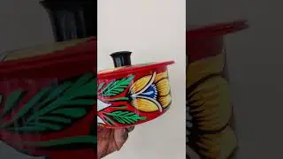 Rikshaw Painted Steel Bati.#art #handpaint #steel