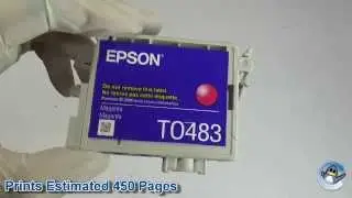 Внутри картриджа с чернилами Epson T0483 Magenta (Seahorse)