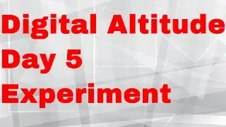 Digital Altitude New Member Update Day 5 of the Experiment