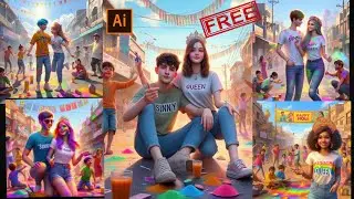 How To Create 3D Ai Holi imageITrending tutorial Name Video Editing | Bing image