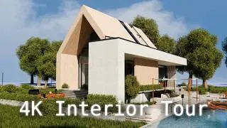 4K Blender Eevee Interior Animation | Modular Modern House 11