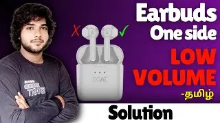 Headphones one side low volume tamil / Bluetooth earphones one side not working / earbuds low volume