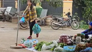 Harvesting cabbage and oranges to sell at the market - Cooking with my husband | Linh's Life