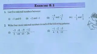 Class 7th maths l Exercise 8.1 l chapter 8 l Rational number l Maths l Solution l Ncert l Carb Aca