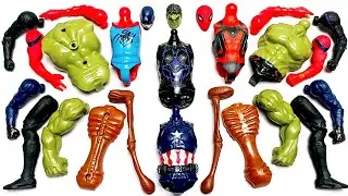 MARVEL SUPERHERO TOYS SIREN HEAD HULK BLACK PANTHER CAPTAIN AMERICA SPIDERMAN AVENGERS ASSEMBLE TOYS