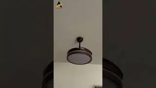 Modern Remote Control Decorative Retractable Chandelier Fan LED Ceiling Fans with Light