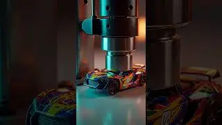 Rainbow Toy Car Crush 🌈 | Ultra Satisfying ASMR Short