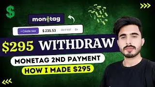 Monetag Payment Proof $295 in One Month - How to Earn Money from Monetag