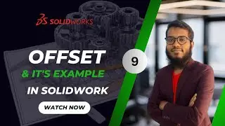 9 offset and its example #training #solidworks #cadtraining #offset #solidworkstutorial 