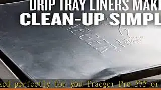 Traeger Pro 575/ Pro 22 Drip Tray Liner 5-Pack,Silver