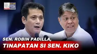 Sen. Robin Padilla, tinapatan si Sen. Kiko: NAPAKAHIRAP LUMABAN KAPAG BULAG KA