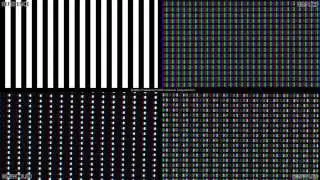 Quality.TV advanced UHD resolution and panel test | Example: RGBW LCD and OLED subpixel analysis