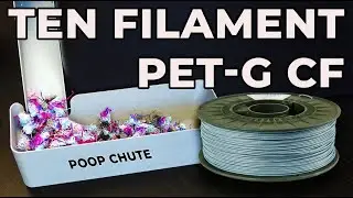 Elegancki Upgrade Bambu Lab: Poop Chute z PET-G CF (Carbon) 🖤 Matowy & Wytrzymały