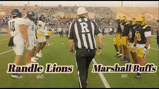 Week 4 Battle of the Undefeated - Thomas Randle Lions (3-0) Take on Fort Bend Marshall Buffs(3-0)