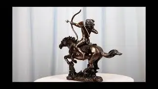 Ebros Native Indian Chief Warrior with Eagle On Horse with Bow & Arrow 10