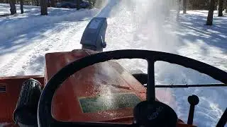 The Kubota B7100 is Kool and Powerful...snowblower moves deep snow fast!!!