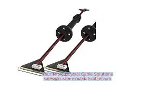 micro coax cable overmolded strain relief MINIFLEX 5-BFN II LK 18P AWG 46 micro coax EU custom lengt
