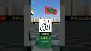 Muslim population in all world part 1#worlddata3d #population