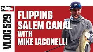 Ike Flipping Berkley Maxscent and Missile Mini Flip at Salem Canal - VLOG #529