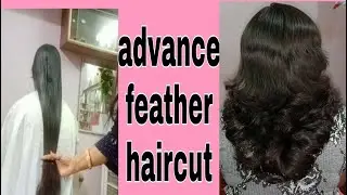 long to short feather haircut /फैदर हेयरकट करें बहुत ही आसानी से //advanced feather haircut💇