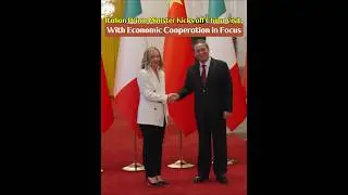 Italian Prime Minister kicks off China visit, with economic cooperation in focus #cooperation #italy