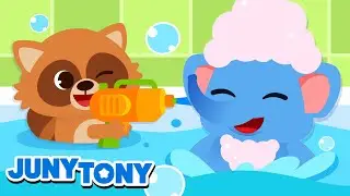 La Canci&oacute;n del Ba&ntilde;o | Ba&ntilde;arse es Divertido | Canciones Infantiles | JunyTony en espa&ntilde;ol