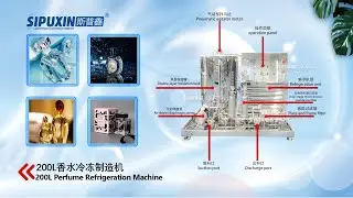 200L #perfume #parfum #fragrance mixing chilling filtering 3 in 1 making machine #sipuxin #makeup