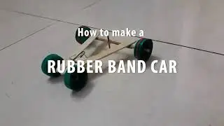 How to make a mini rubber band car very easy